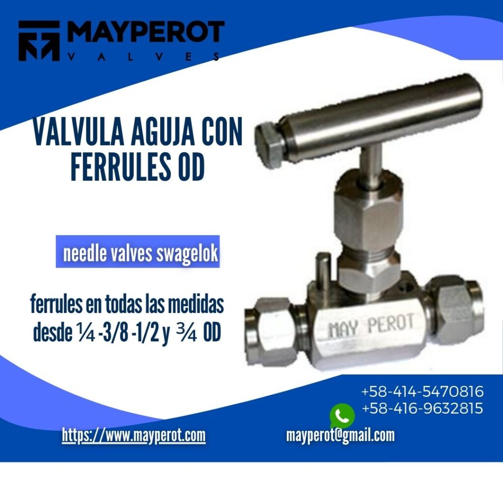 Valvulas aguja swagelok
