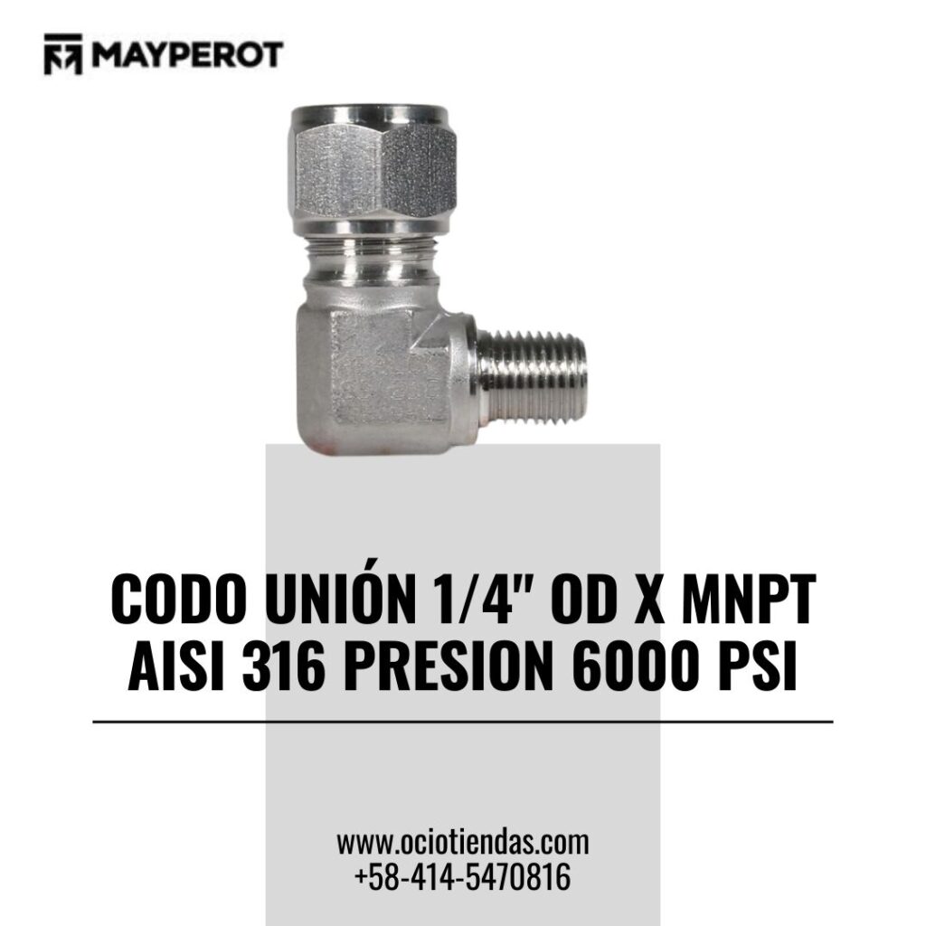 Codo Unión 1/4" OD x MNPT