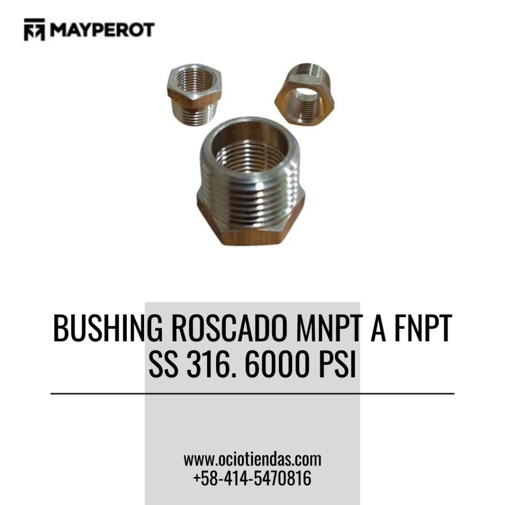 Bushing hexagonal roscado