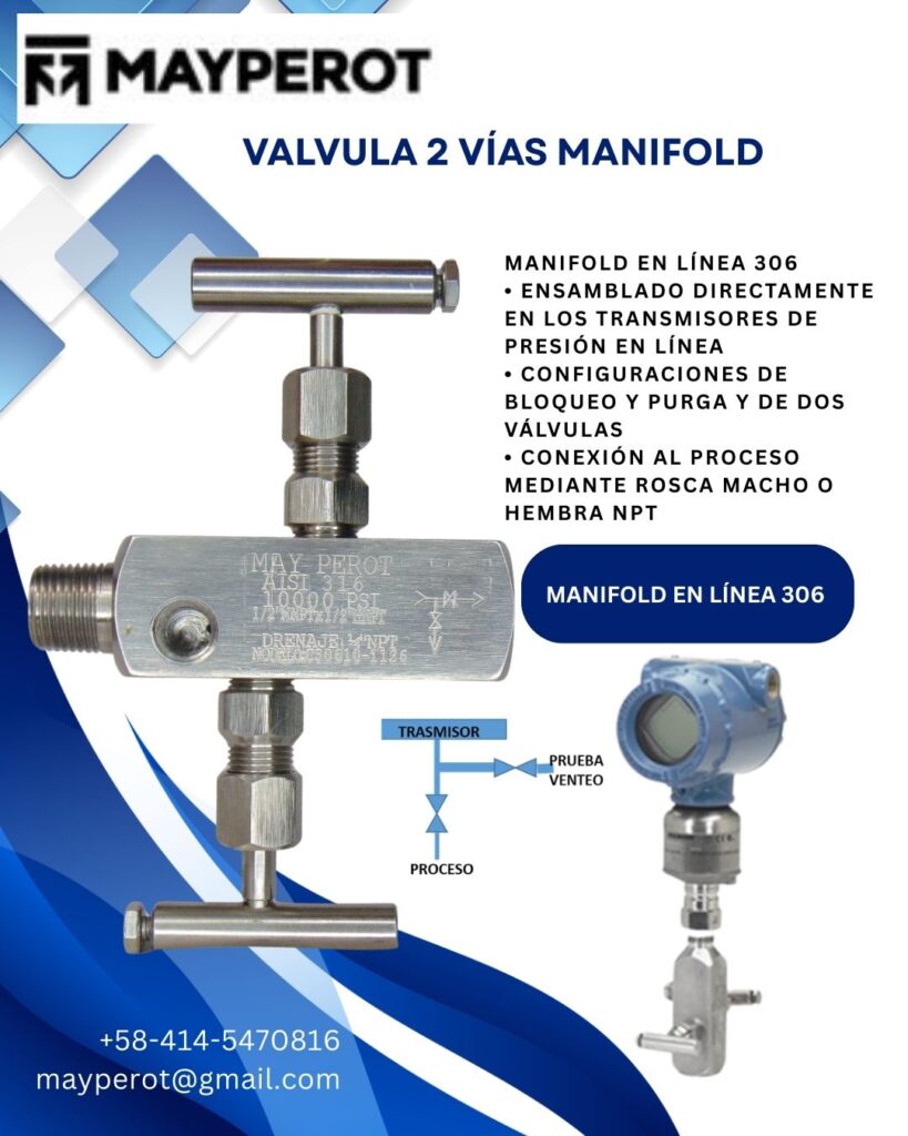 valvulas de 2 vias manifold