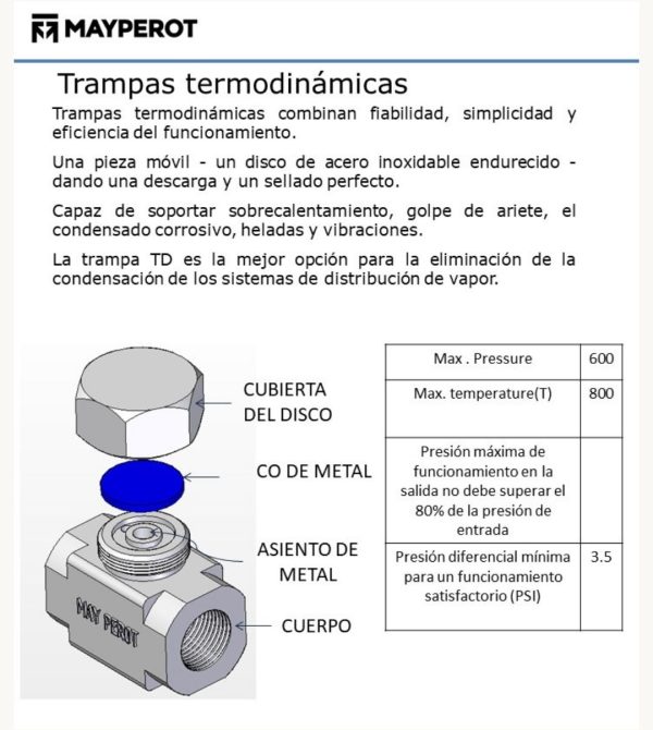 trampas de vapor